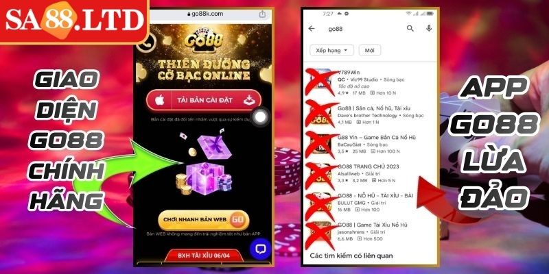 Đường link truy cập lạ