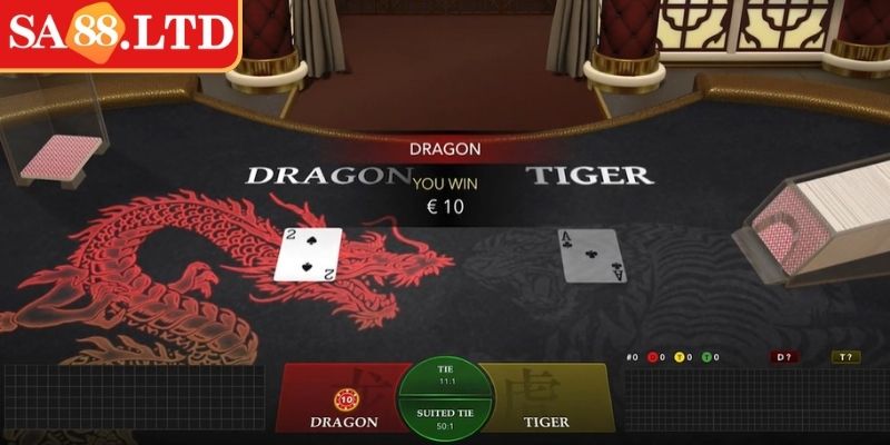 Những cửa cược thường gặp trong Rồng Hổ SA88 online